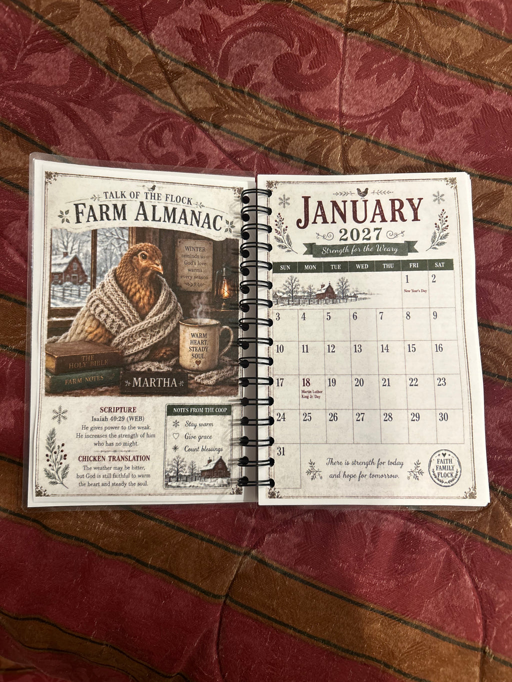 “Talk of the Flock” 2027 Planner