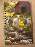 AI 3 Goats Spiral (lined) Notebook