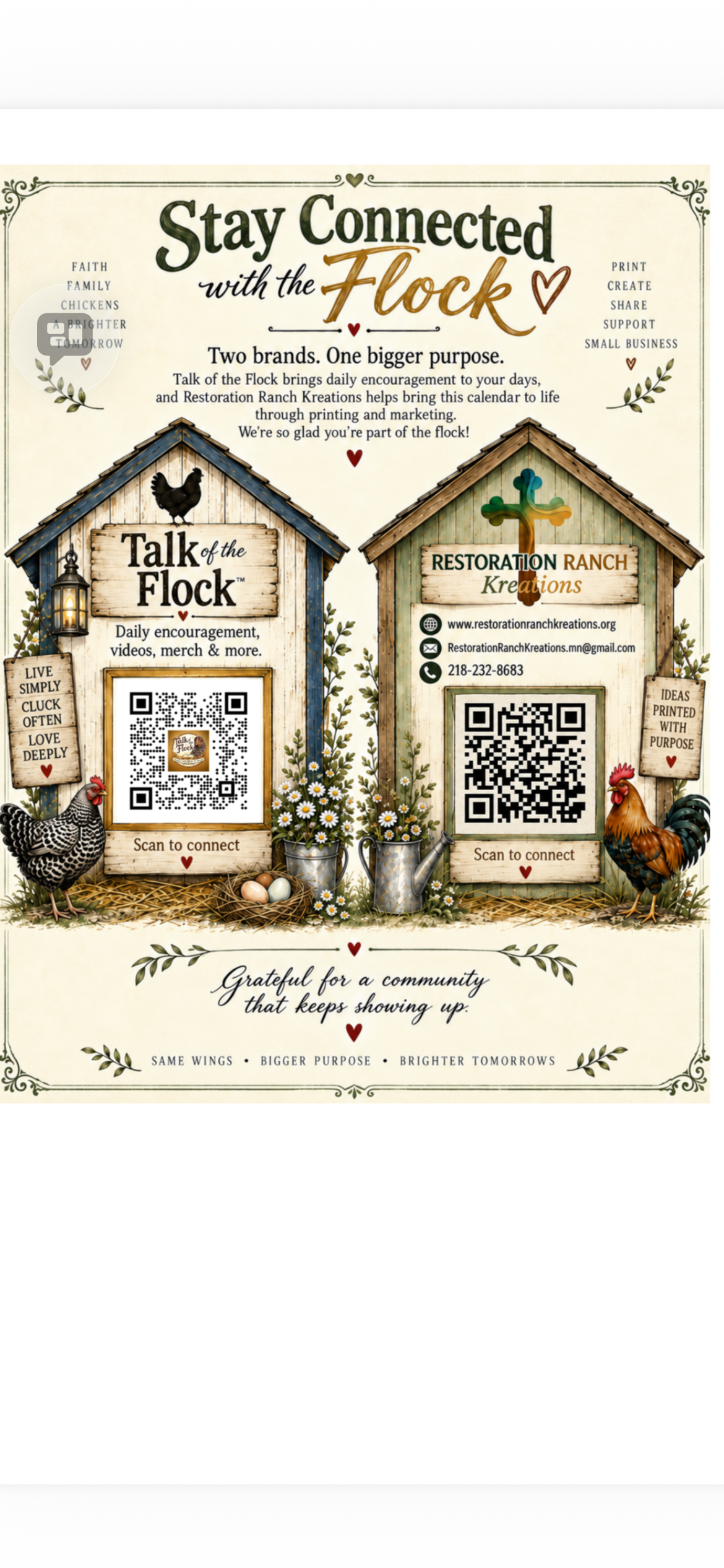 “Talk of the Flock” 2027 Planner