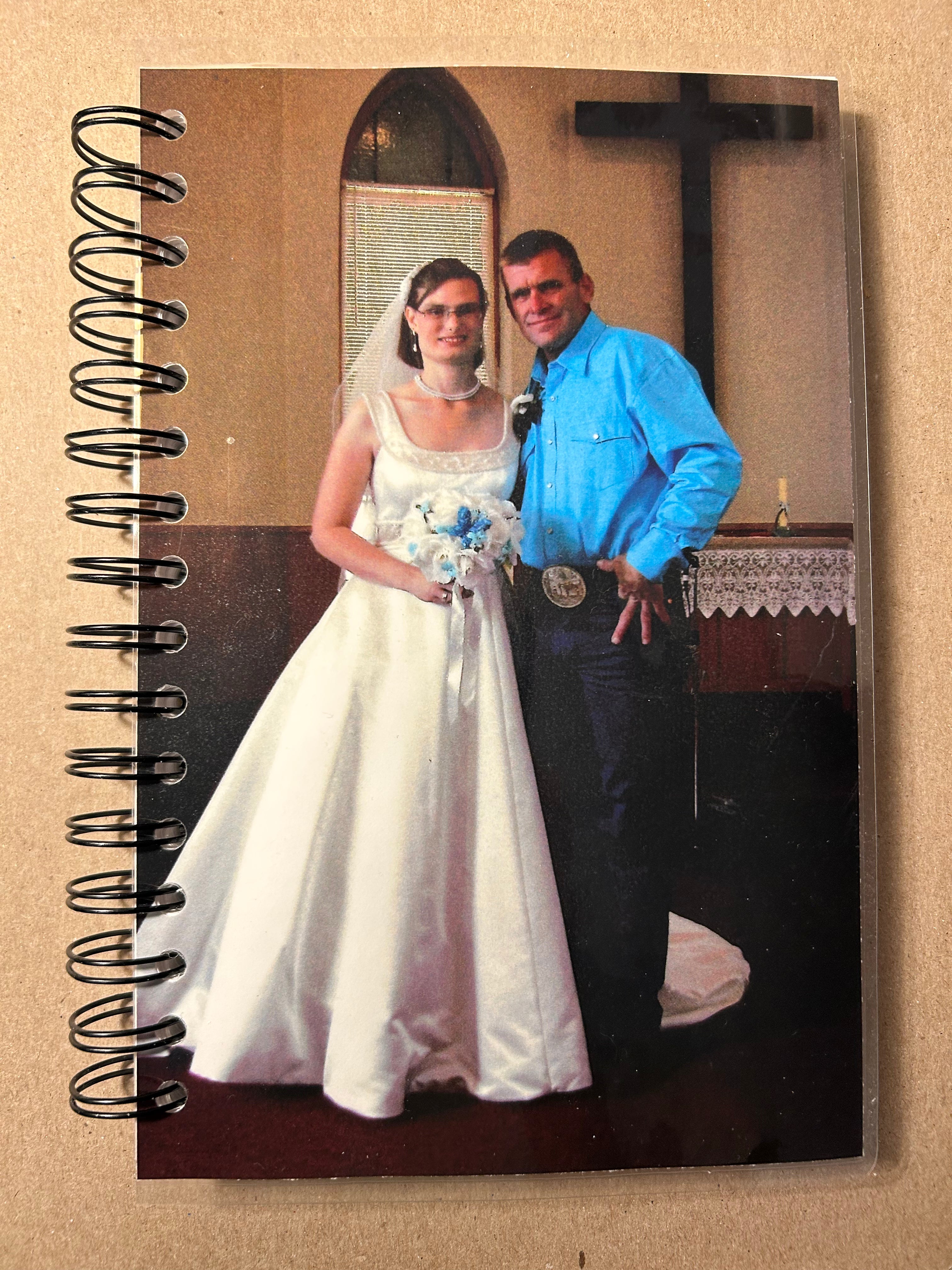 Custom cover spiral lined journal