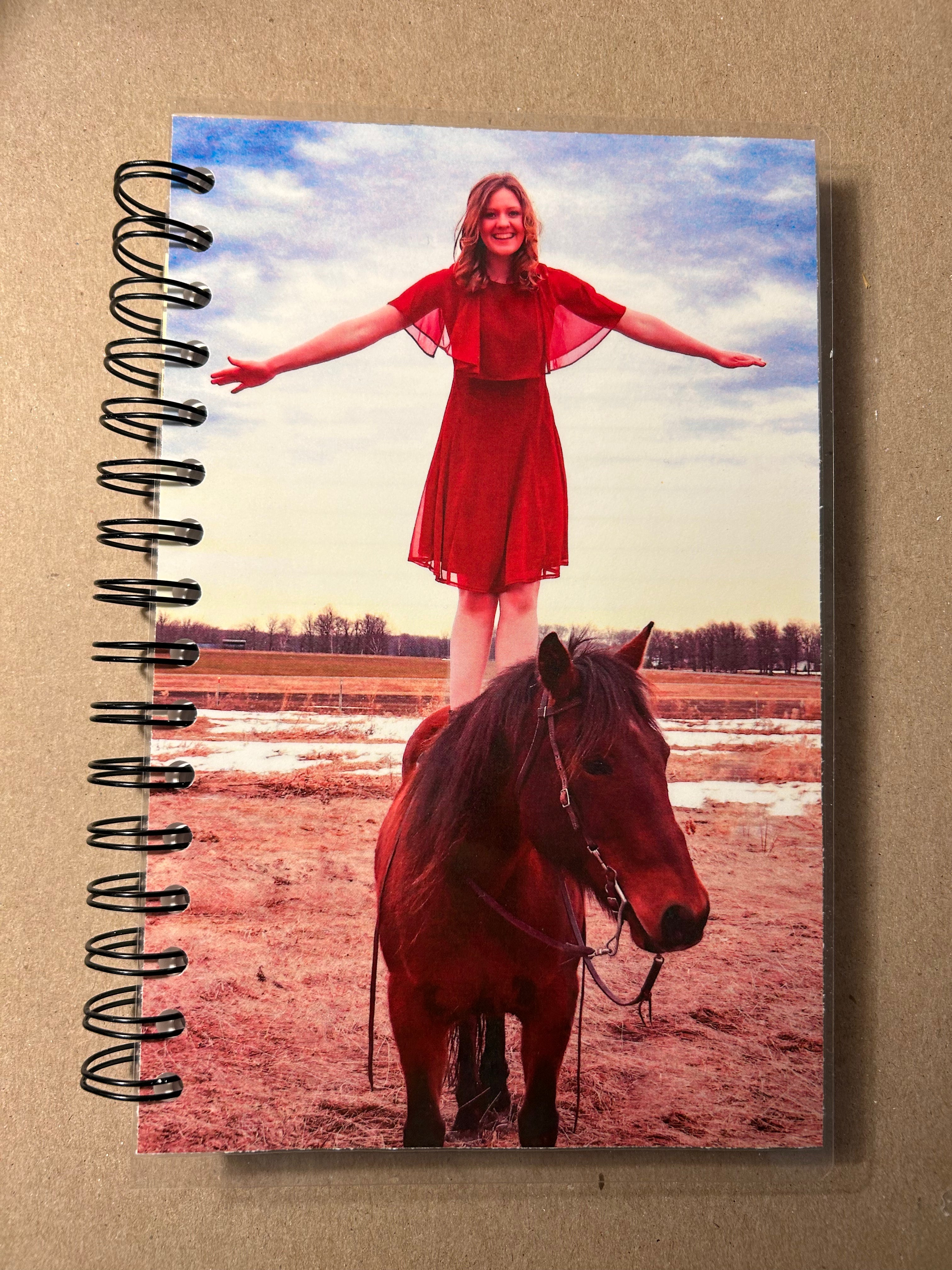 Custom cover spiral lined journal